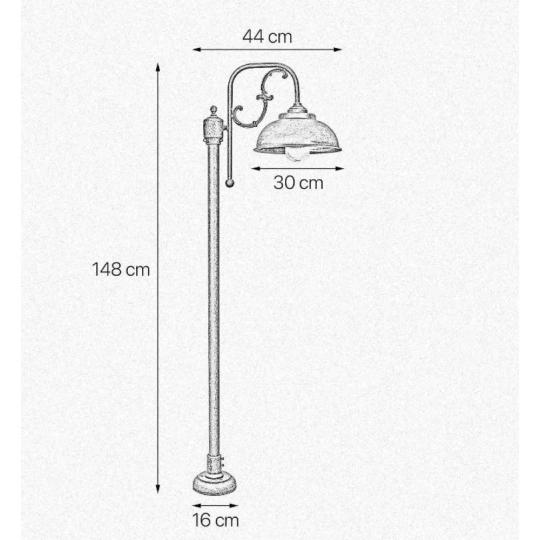 kulteri rez kandelaber allo lampa kert vilagitas diszes mediterran klasszikus vintage balaton rusztikus magas nagymeretu park lampak paraszthaz kertilampa lameridiana budapest rusztikus bolt meretek.jpg